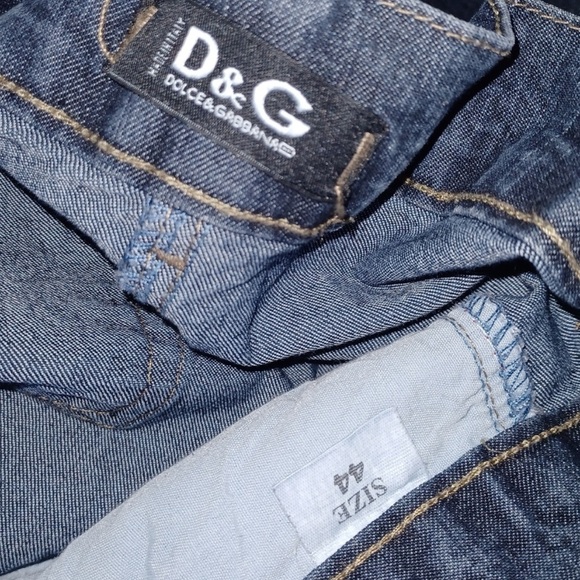 EU44 fits like a 12, Dolce & Gabbana Denim Maxi Skirt w/ Back Slit 100% Cotton - Picture 13 of 14